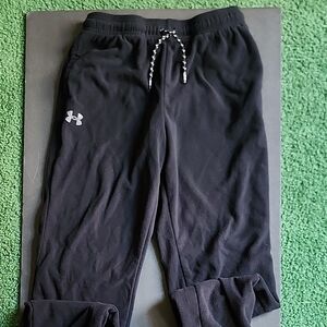 Under Armour Kids Black Sweatpants with Logo